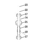 ROGER RICAMBI RS179 ASSIEME ALBERO LENTO SERIE R23