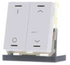 MDT BE-TAL63T2.D1 KNX Button Light 63 2 times, RGBW, with temperature sensor, high-gloss studio white