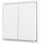 ZENNIO ZS702PB4MW ZS70. Double Soft push button for 4 binary inputs