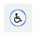 ABTECNO APE-791/364989 'disabled' pictogram for cleanswitch color bian