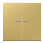 JUNG ME10921STRFC KNX RF push button, 2 channels, classic brass