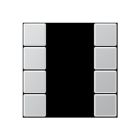 JUNG A504TSAAL Copritasti per sens. 4 canali F50- mod. A500- alluminio