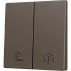 ZENNIO ZS55CSOFT22MC ZS55. Cover for Double KNX Soft push button - Mocha