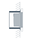 ELSNER 71802 Cala 101 T KNX sec, black RAL9005