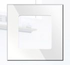 BLUMOTIX BX-Q10W KRISTAL 2-seater glass plate White