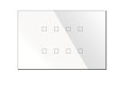 BLUMOTIX BX-R06W KRISTAL Multifunction KNX keyboard in rectangular glass