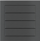 EKINEX EK-T4R-GBU Kit of 4 Linea 71 horizontal rectangular buttons (60x15) Carbon colour