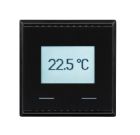 ELSNER 70634 KNX T-UP Touch CH- jet black RAL 9005 KNX temperature sensor with touch buttons