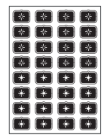 EELECTRON 9025ISF-3 9025 KNX CAPACITIVE BUTTON, BLACK ISET ICONS - F - 32 ICONS