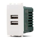 MT DISTRIBUZIONE GEM-F621BI DOPPIA PRESA USB 2A GEM BIANCO