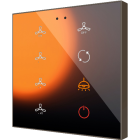 ZENNIO ZVIFR8C360 Flat RGB 8. Glass capacitive push button - 8 butto