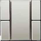 JUNG ES2072NABS 2-channel pushbutton sensor - Standard for KNX bus coupler 2070U - 40FW wall-mounted radio transmitter - metal models - stainless steel