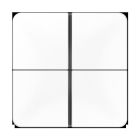 JUNG CD404TSAWW Key cover for sensor 4 channels - mod. CD 500- alpine white