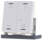 MDT BE-TAL63T2.C1 KNX Button Light 63, 2 times, RGBW, with temperature sensor, high-gloss studio white