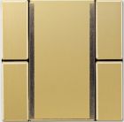 JUNG ME2092NABSC Universal 2-channel button sensor for KNX bus coupler 2070U - classic brass