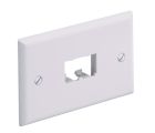 PANDUIT CFPH2BL Faceplate- 2 Port- Single Gang- Horizontal- Black