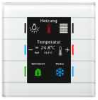 MDT BE-GT2TW.01 BE-GT2TW.01: Pulsante in vetro II Smart con sensore di temperatura, bianco