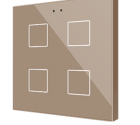ZENNIO ZVIF6V2C Flat 6 v2. Glass capacitive push button with tempe