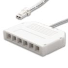 LEDCO DSTDP/BI/6 DUPONT DISTRIBUTOR WHITE C/2MT 6-WAY 2-POLE