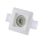 LEDCO GE1010 FARETTO GESSO QUADRATO GU10