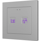 ZENNIO ZVIFR55X2 FLAT RGB 55 X2. CAPACITIVE GLASS BUTTON