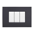 MT DISTRIBUZIONE ART-P8003-NE PLACCA TECNOPOLIMERO ART 3P NERO