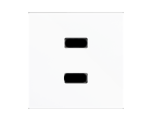 ZENNIO 830000809 Cover per USB doppio ZS55,bianco opaco
