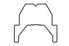 FAAC 105807 LOWER CROSS FIXING PROFILE L=5200MM TK20