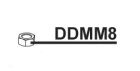 RIB DDMM8 UNI 5588 GALVANIZED 8MA MEDIUM NUT