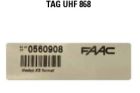 FAAC 786348 UHF PASSIVE SELF ADHESIVE TAG