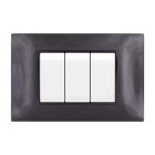 MT DISTRIBUZIONE M6003BL-2 T2-Gem M6003BL-2 3P Black Glass Plate