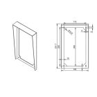 MARSS MH-GT007-IX Tettuccio HYDRO XL verticale in acciaio inox