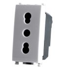 MAPAM 618B Gem 618B White Bivalent Socket (16A-250V)