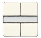 JUNG 2072NABS Sensore a tasti 2 canali- standard per Accoppiatore bus 2070U radiotrasmettitore a parete 40 FW- bianco