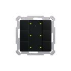 MDT RF-TA55A606.01 KNX RF button 6f. +act. , black op.