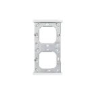 ELSNER 70414 Frame Corlo Plane 2-gang- white matt Frame for mou