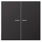 JUNG AL10921STRFD Pulsante KNX RF, 2 canali, alluminio scuro