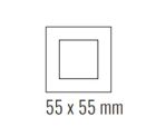EKINEX EK-DQG-GA Square plastic window plate 55X55