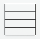 EKINEX EK-T4R-MAA Pack of 4 white rectangular buttons