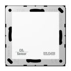 JUNG CO2A2178WW Termostato ambiente KNX con sensore CO2 e umidità aria con accoppiatore bus integrato e interfaccia per pulsanti- 2 canali- bianco alpino