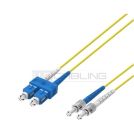 WP RACK WPC-FP0-9STSC-005 BRETELLA FIBRA OTTICA MONOMODALE, 9/125μ ST-SC, 0,5 MT.