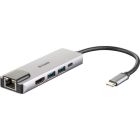 D-LINK DUB-M520 5-IN-1 USB-C HUB WITH HDMI/ETHERNET