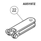 GIBIDI P9AX5197Z10 00010-FORCELLA POSTERIORE BL/SERRA