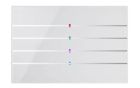 BLUMOTIX BX-RKWG-SILVER QUBIK Multifunction KNX keyboard in rectangular glass
