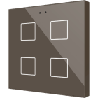 ZENNIO ZVIFR4M Flat RGB 4. Glass capacitive push button - 4 button