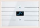 BLUMOTIX BX-F-RKWGT-SILVER QUBIK LINE Glass Thermostat Cover 8 Buttons 120X80mm 