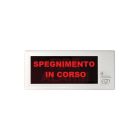 INIM FIRE FOP47 “SHUTDOWN IN PROGRESS” pictogram for plate ISS02X-ESS02X