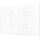 ZENNIO ZVITXLX4W TECLA XL backlit 4-button capacitive touch switch, white