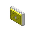 INIM KB-ARIAB Fixing/spacer bracket, white color for Air2‐Aria/W or Aria/H keyboards 