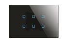 BLUMOTIX BX-R06B KRISTAL Multifunction KNX keyboard in rectangular glass